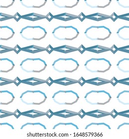 Seamless vector pattern in geometric ornamental style