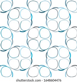 Seamless vector pattern in geometric ornamental style