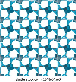 Seamless vector pattern in geometric ornamental style