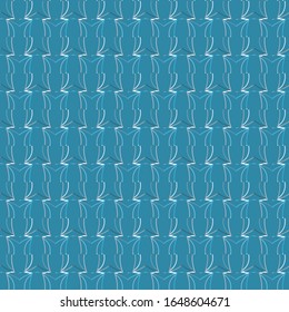 Seamless vector pattern in geometric ornamental style