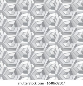 Seamless vector pattern in geometric ornamental style