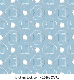 Seamless vector pattern in geometric ornamental style
