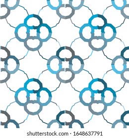 Seamless vector pattern in geometric ornamental style