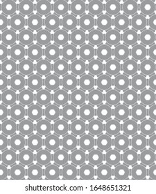 Seamless vector pattern in geometric ornamental style