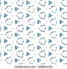Seamless vector pattern in geometric ornamental style