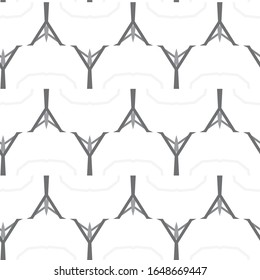 Seamless vector pattern in geometric ornamental style