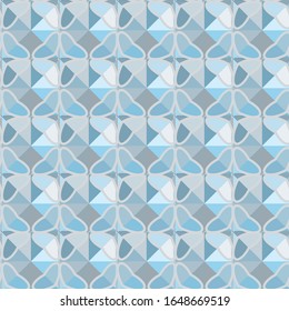 Seamless vector pattern in geometric ornamental style
