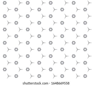 Seamless vector pattern in geometric ornamental style