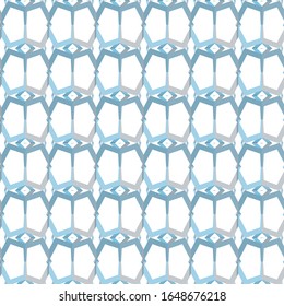 Seamless vector pattern in geometric ornamental style