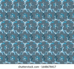 Seamless vector pattern in geometric ornamental style