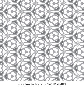 Seamless vector pattern in geometric ornamental style