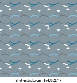 Seamless vector pattern in geometric ornamental style