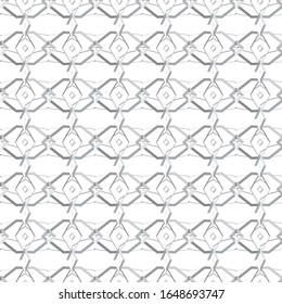 Seamless vector pattern in geometric ornamental style