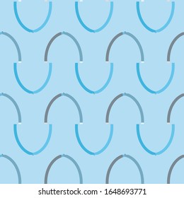 Seamless vector pattern in geometric ornamental style