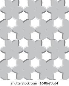 Seamless vector pattern in geometric ornamental style