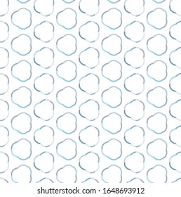 Seamless vector pattern in geometric ornamental style