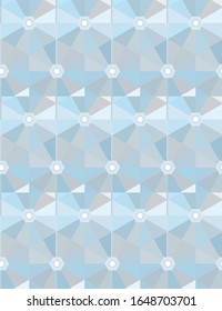 Seamless vector pattern in geometric ornamental style