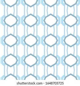 Seamless vector pattern in geometric ornamental style