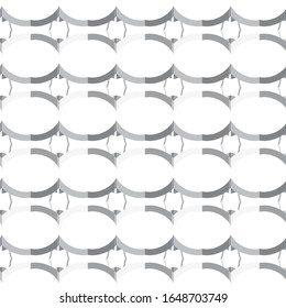 Seamless vector pattern in geometric ornamental style