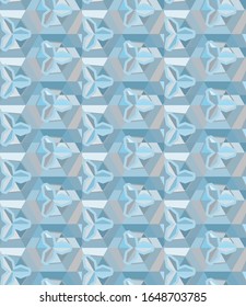 Seamless vector pattern in geometric ornamental style