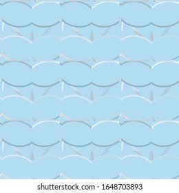 Seamless vector pattern in geometric ornamental style