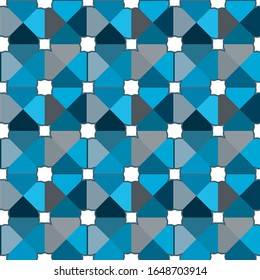 Seamless vector pattern in geometric ornamental style