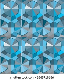 Seamless vector pattern in geometric ornamental style