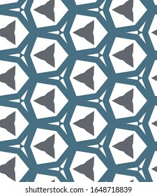 Seamless vector pattern in geometric ornamental style
