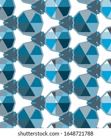 Seamless vector pattern in geometric ornamental style