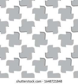 Seamless vector pattern in geometric ornamental style