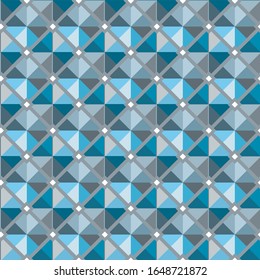 Seamless vector pattern in geometric ornamental style