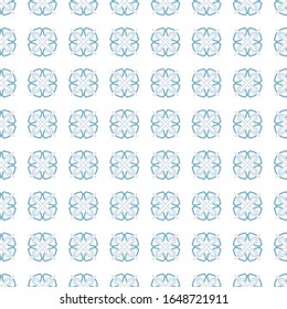 Seamless vector pattern in geometric ornamental style