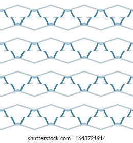 Seamless vector pattern in geometric ornamental style