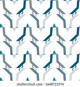Seamless vector pattern in geometric ornamental style