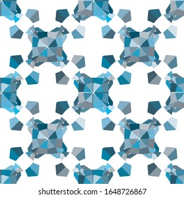 Seamless vector pattern in geometric ornamental style