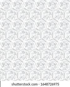 Seamless vector pattern in geometric ornamental style