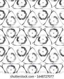 Seamless vector pattern in geometric ornamental style