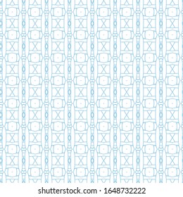 Seamless vector pattern in geometric ornamental style