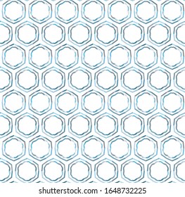 Seamless vector pattern in geometric ornamental style