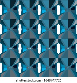 Seamless vector pattern in geometric ornamental style