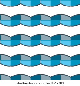 Seamless vector pattern in geometric ornamental style