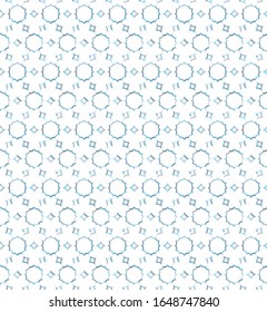 Seamless vector pattern in geometric ornamental style