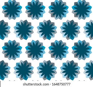 Seamless vector pattern in geometric ornamental style