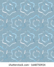 Seamless vector pattern in geometric ornamental style