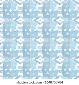 Seamless vector pattern in geometric ornamental style