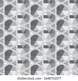 Seamless vector pattern in geometric ornamental style