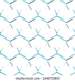 Seamless vector pattern in geometric ornamental style