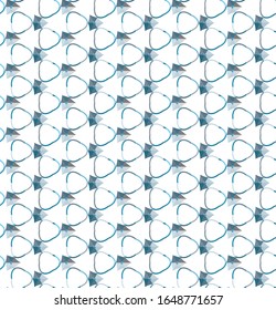 Seamless vector pattern in geometric ornamental style