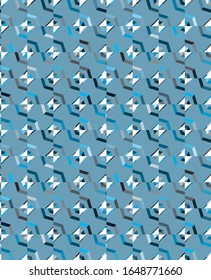 Seamless vector pattern in geometric ornamental style