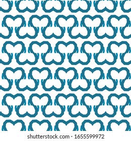 Seamless vector pattern in geometric ornamental style